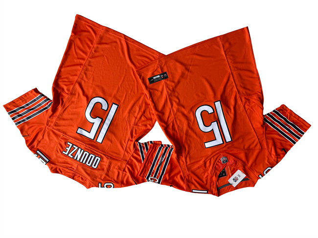 Men's Chicago Bears #15 Rome Odunze Orange 2024 Draft F.U.S.E. Vapor Football Stitched Jersey